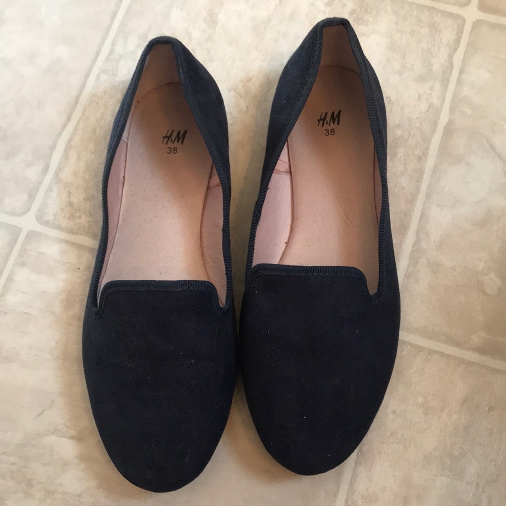 Navy Blue Ballet Flats